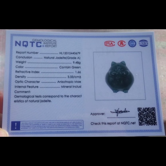 Dark Green hamster jadeite jade Pendant cartoon